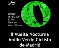Decenas de corredores participan en s�bado en la II Vuelta Ciclista Nocturna por el anillo verde de Madrid
