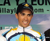 Vuelta a Castilla y Le�n: Alberto Contador: �Ha sido una etapa rapid�sima�