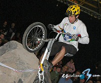 Benito Ros, l�der de la Copa del Mundo de trial, al ganar en Heubach