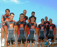 Rojas y Le�n S�nchez, paisanos, amigos y compa�eros de equipo en el Tour de Francia