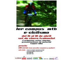 Sot de Chera (Valencia) acoger� el primer Campus de mountain bike e-ciclismo