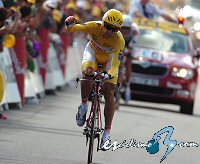 Tour de Francia: Contador sobre Sastre: �Este es el premio a toda su carrera deportiva�