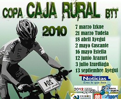 Tudela acoge la segunda prueba de la Copa Caja Rural de BTT