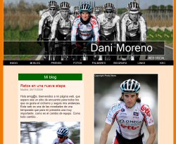 Dani Moreno (Omega Pharma-Lotto) estrena su web www.dani-moreno.com