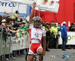 Vuelta a Colombia: Laverde gana en Tunja y Sevilla contin�a l�der