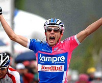 Matteo Bono se impone en la tercera etapa del Tour de Romand�a y Savoldelli salv� el liderato por cuatro segundos