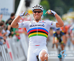 Vuelta a Suiza: Hushovd exhibe galones para ganar la cuarta etapa y Cunego sigue l�der