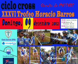 El XXXVI Trofeo Horacio Barros de ciclocross, el 9 de diciembre en Porriño El XXXVI Trofeo Horacio Barros de ciclocross, el 9 de diciembre en Porriño