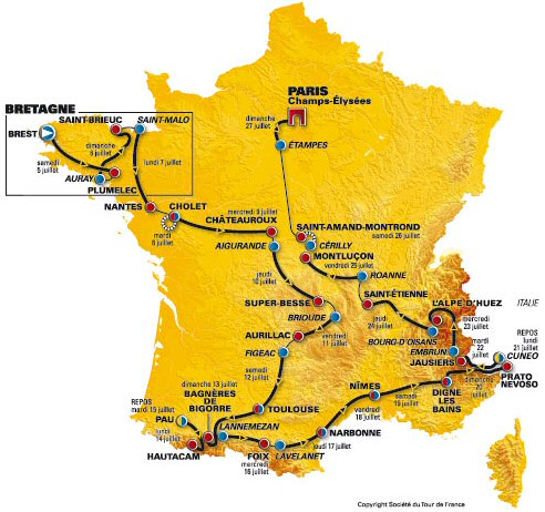 Etapas del Tour de Francia 2008