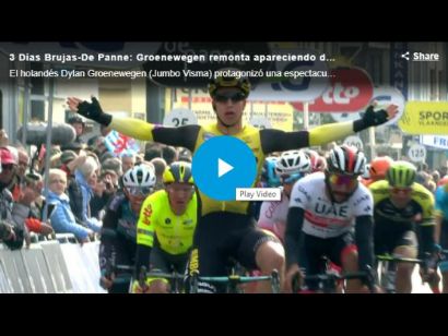 Vídeo del último kilómetro de los Tres Días de Brujas-La Panne 2019