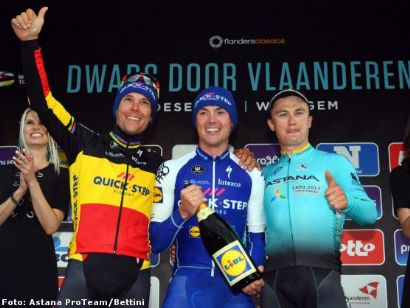 Yves Lampaert consigue la victoria en solitario en A Través de Flandes