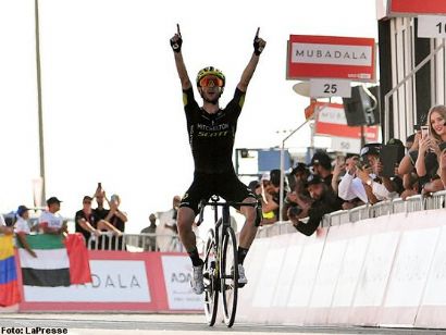 Tour de los Emiratos: Adam Yates: "Un minuto es mucha ventaja, pero hay que volver a Jebel Hafeet"