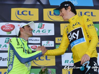 París-Niza: Alberto Contador: "Contento, a pesar de no lograr la victoria"