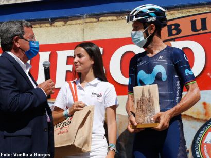 Alejandro Valverde, homenajeado en la Vuelta a Burgos por su último año como profesional