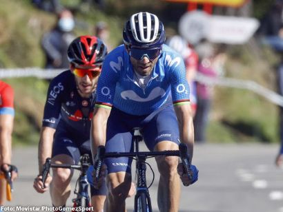 Vuelta al País Vasco: Alejandro Valverde: "La caída me ha pillado y he tenido que echar pie a tierra"