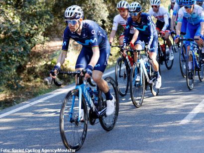 Valverde y Sosa, al frente del Movistar Team en la Volta a Catalunya