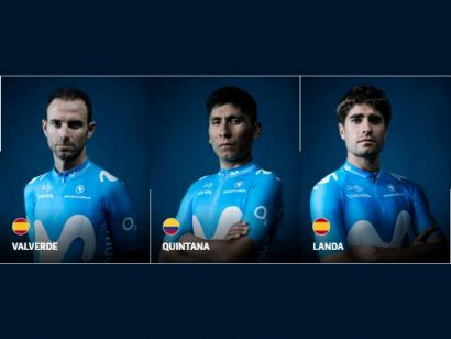 Alejandro Valverde, Nairo Quintana y Mikel Landa, con Movistar a la Vuelta a Suiza