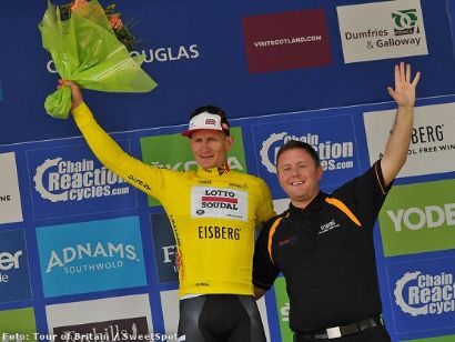 André Greipel gana al sprint la primera etapa del Tour de Gran Bretaña