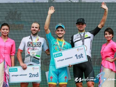 Tour de Langkawi: Andrea Guardini repite victoria y Miguel Ángel López sigue líder