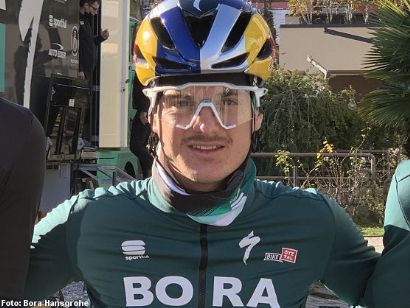 Anton Palzer, esquiador hasta ahora, debuta como ciclista en el Tour de los Alpes