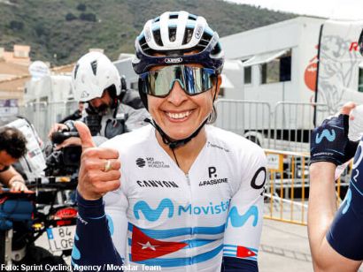 Vuelta a Andalucía Femenina: Arlenis Sierra: "Ojalá pueda mantener el maillot hasta el jueves"
