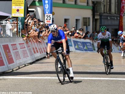 La Ruta de Occitania: Arnaud Démare gana la segunda etapa, Andrea Vendrame sigue líder