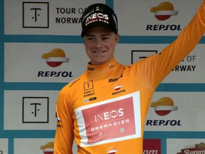 Ben Tulett, primer lder del Tour de Noruega