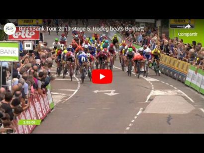 BinckBank Tour 2019: Vídeo del último kilómetro de la etapa 5
