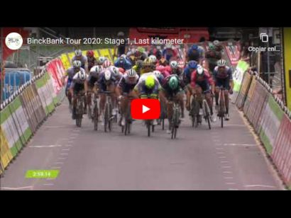 BinckBank Tour 2020: Vídeo del último kilómetro de la etapa 1