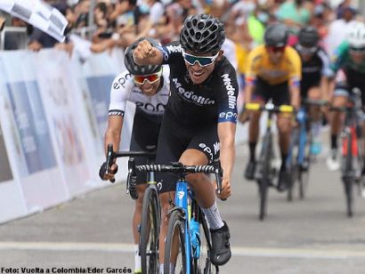 Vuelta a Colombia: La tercera etapa es para Brayan Sánchez, Óscar Sevilla recupera el liderato