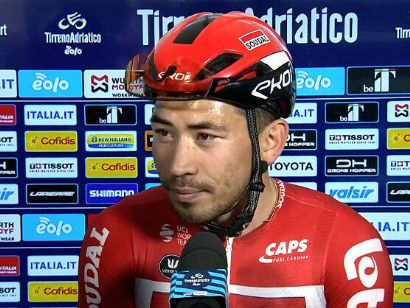 Tirreno-Adriático: Caleb Ewan: "Esta victoria me da moral para la Milán-San Remo"