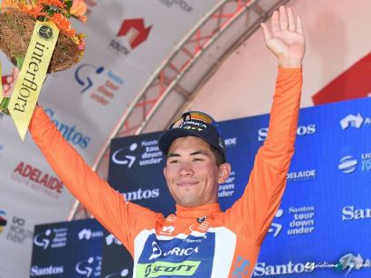 Caleb Ewan lidera el Tour Down Under 2017 tras ganar la primera etapa