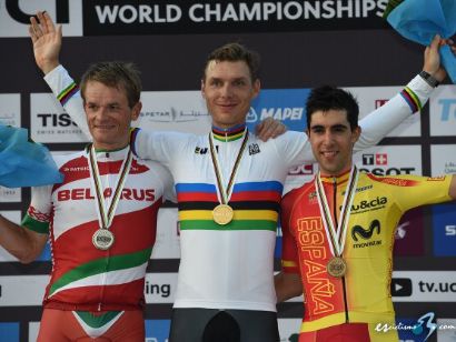 Tony Martin, Campeón del Mundo contrarreloj, Jonathan Castroviejo bronce