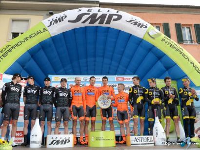 Semana Coppi y Bartali: CCC se impone en la crono, Lilian Calmejane nuevo líder