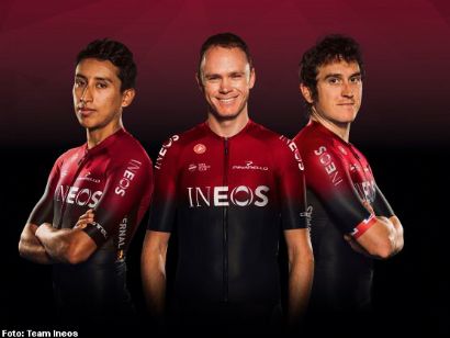 Protestas contra el equipo de Froome, el Ineos, en el Tour de Yorkshire