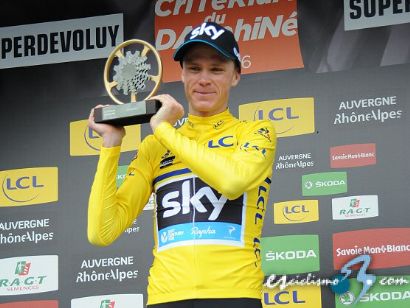 Chris Froome: "Voy al Dauphin a ganar, pero hay rivales muy fuertes"