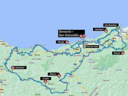 Presentado el recorrido oficial de la Clásica de San Sebastián 2022