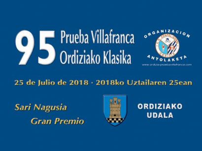 Clasificaciones completas de la Clásica de Ordizia 2018