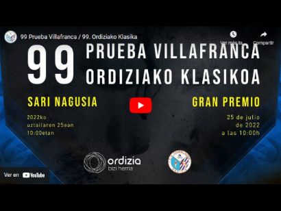 Sigue en directo las imgenes de TV de la Clsica de Ordizia 2022 [Vdeo streaming]