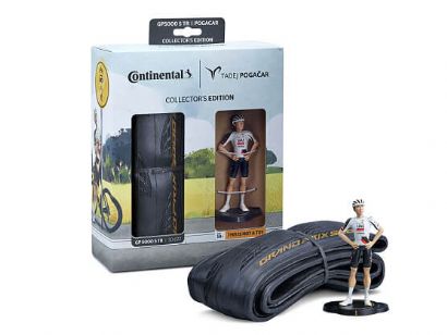 Continental presenta una edici�n de coleccionista del Grand Prix 5000 S TR junto a Tadej Pogacar