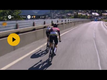 Critérium del Dauphiné: Vídeo del último kilómetro de la etapa 8. Victoria de Dylan van Baarle