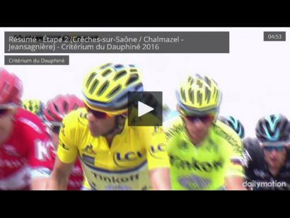 Critérium del Dauphiné: Vídeo resumen de la segunda etapa