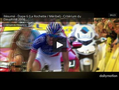 Critérium del Dauphiné: Vídeo resumen de la sexta etapa