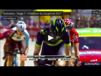Critrium del Dauphin 2017: Vdeo resumen de la etapa 7