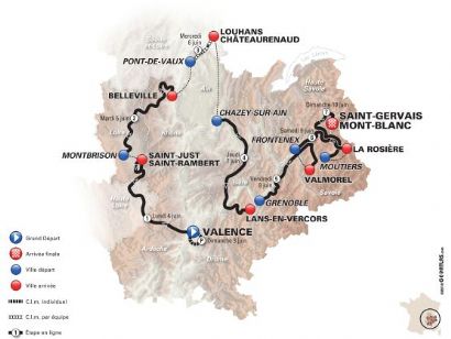 Presentado el 70 Critérium del Dauphiné que incluirá cuatro finales en alto