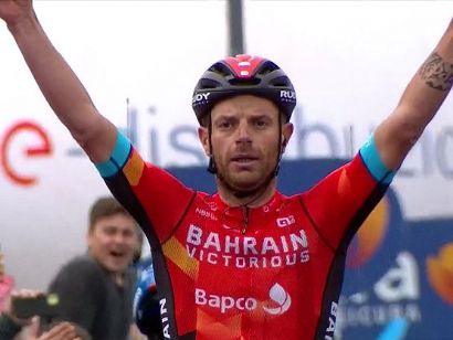 Damiano Caruso coge las riendas del Bahrain-Victorious en el Tour de Romandía
