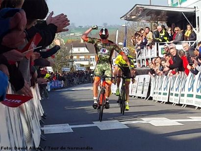 Tour de Normandía: Gaudin hace buena la escapada, Delaplace sigue líder