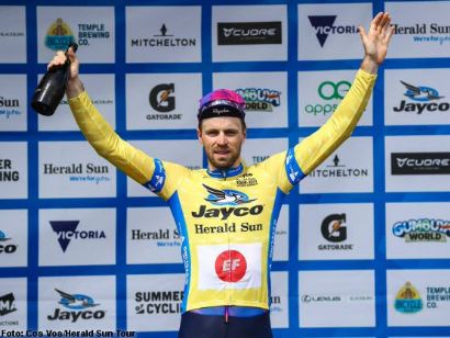 Daniel McLay, primer líder del Herald Sun Tour