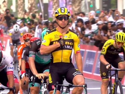 Tour de los Emiratos: La cuarta etapa es para Dylan Groenewegen, Adam Yates sigue líder