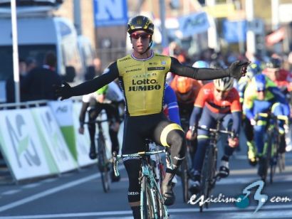 Dylan Groenewegen, primer líder del Tour de Noruega